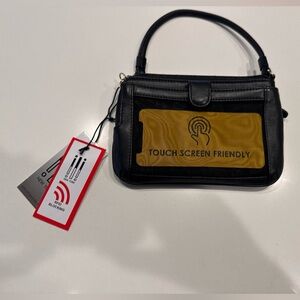 NWT Black and Gold Touch Screen Friendly Women's Bag